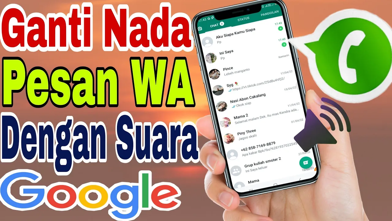 GAMPANG || Cara mengubah nada notifikasi WA menggunakan suara google GAMPANG || Cara mengubah nada notifikasi WA menggunakan suara google