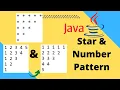 Star Number Pyramid pattern program in java language Pattern Programs Tutorial