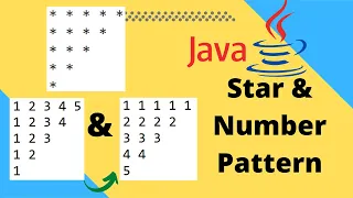 Star Number Pyramid pattern program in java language Pattern Programs Tutorial
