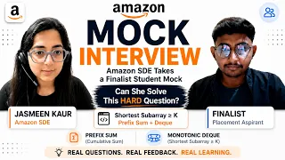 Amazon DSA Mock Interview Real Coding Interview Experience