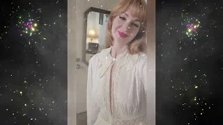 beutiful women dancing in sheer white dresses