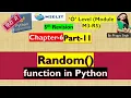 olevel python programming ch 6 part 11 random function in python