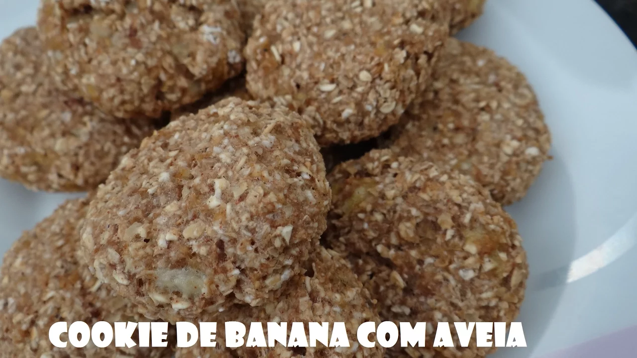 COOKIE DE BANANA COM AVEIA!!! SEM AÇÚCAR! MUITO BOM!!