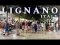 Lagu Lignano Sabbiadoro,  Italy || Evening Walking Tour 4K UHD - Urlaub in Lignano Italien 