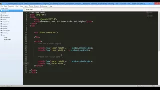 javaScript Browser s Width and Height 720p