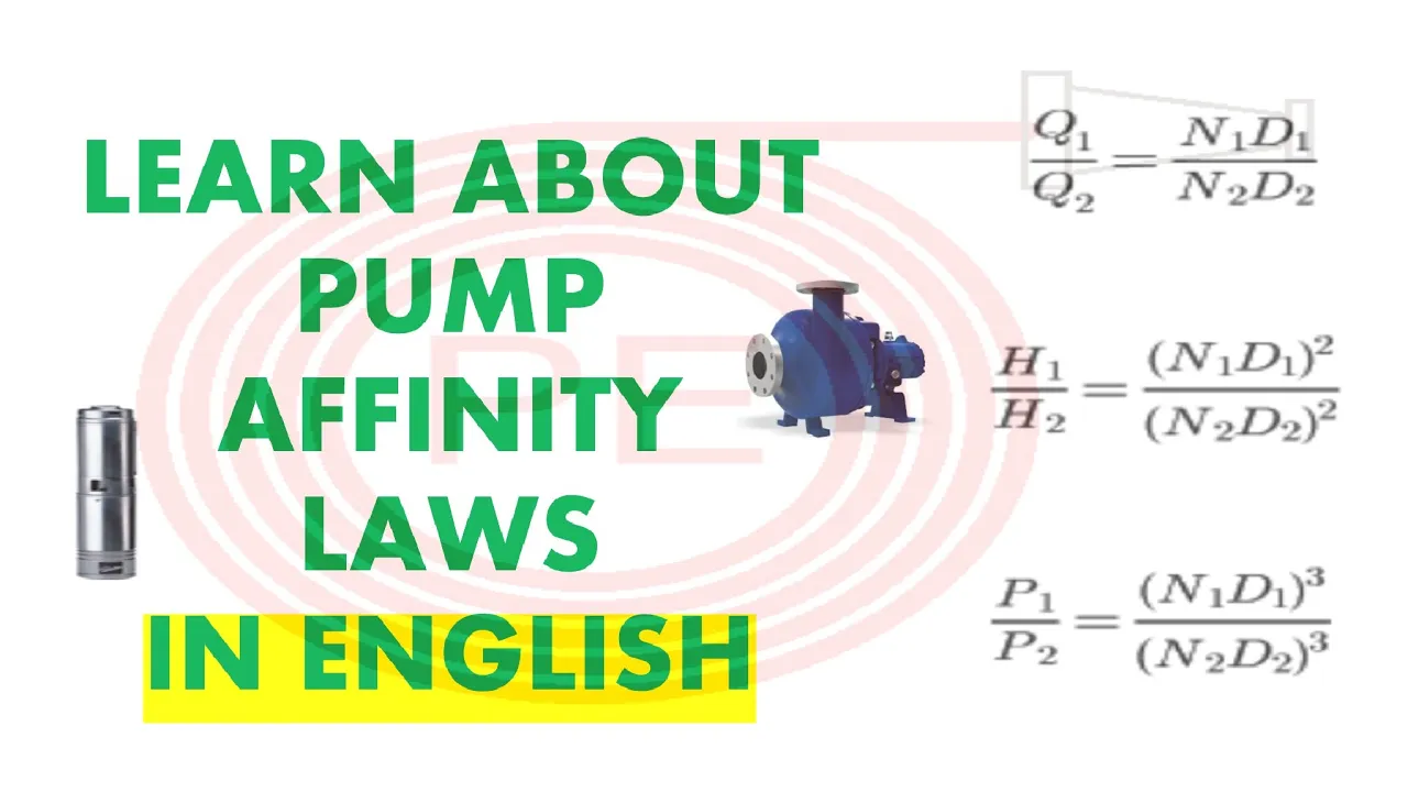 Pump Affinity Laws affinity laws for Centrifugal pumps| pump impeller size calculation |pump laws