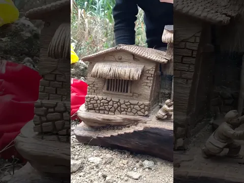 A Beautiful Little Wooden🏠 #Handmade #art #skill