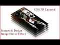 CSS 3D Layered Image Hover Effect - CSS Isometric Design Player Of Code