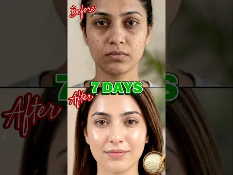 DIY Rice face serum for bright & glowing skin ✨ #ashortaday #7daychallenge