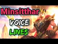 Minsitthar (Revamped) voice lines and quotes - dialogues Mobile Legends Noygen