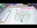 Eid Mubarak Art Coloring Beautiful Marker Technique Ohuhu Markers Color with me