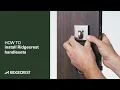 How to install Ridgecrest Handlesets with Sure-Loc Hardware