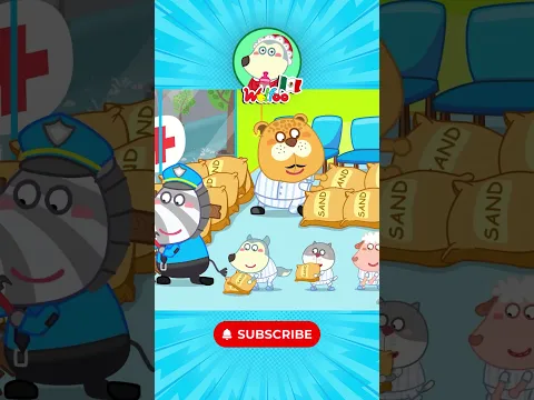 ¡Oh, no! ¡La tormenta inundó el hospital! Dibujos para niños #Shorts