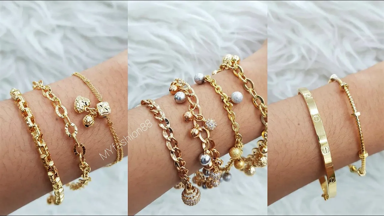 6 MODEL GELANG EMAS TERBARU KERONCONG 700 BY HWT || Kalung Italy 2,3,5 gram