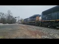 CSXT 4789 leads M40917 through Aberdeen MD