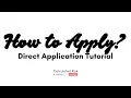 DIRECT APPLICATION TUTORIAL Calculated Risk