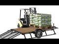 Utility Trailer Features Heavy-Duty Removable Rails Ramp Karavan Trailers