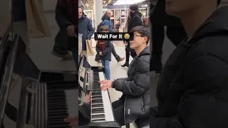 I Noticed His Scarf SO I PLAYED THIS Public Piano Performance 