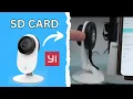Yi Home Camera SD card installation