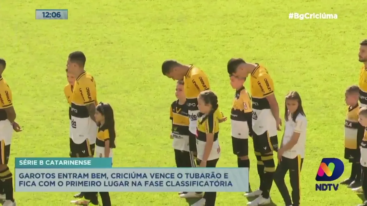 Criciúma vence o Tubarão e fica em primeiro lugar na fase classificatória da Série B do Catarinense