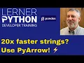 Why Pandas string methods are slow and how PyArrow makes them 20 faster
