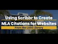 Using Scribbr to Create MLA Citations for Websites