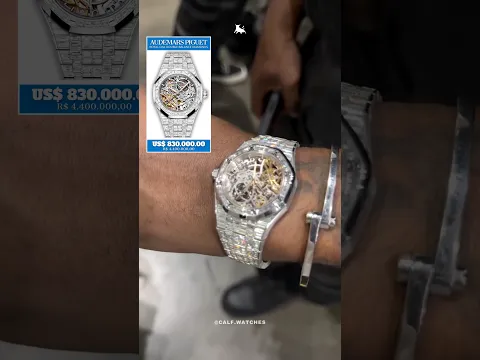 Kanye West usando um Audemars Piguet Royal Oak avaliado em mais de + US$ 800 mil. 💰🔥