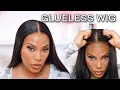 COMPLETELY GLUELESS WIG INSTALL NO GLUE BEGINNER FRIENDLY WIG INSTALL