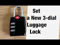 How to set a new 3-dial luggage lock - Travelon 3-Dial TSA Approved Travel Lock