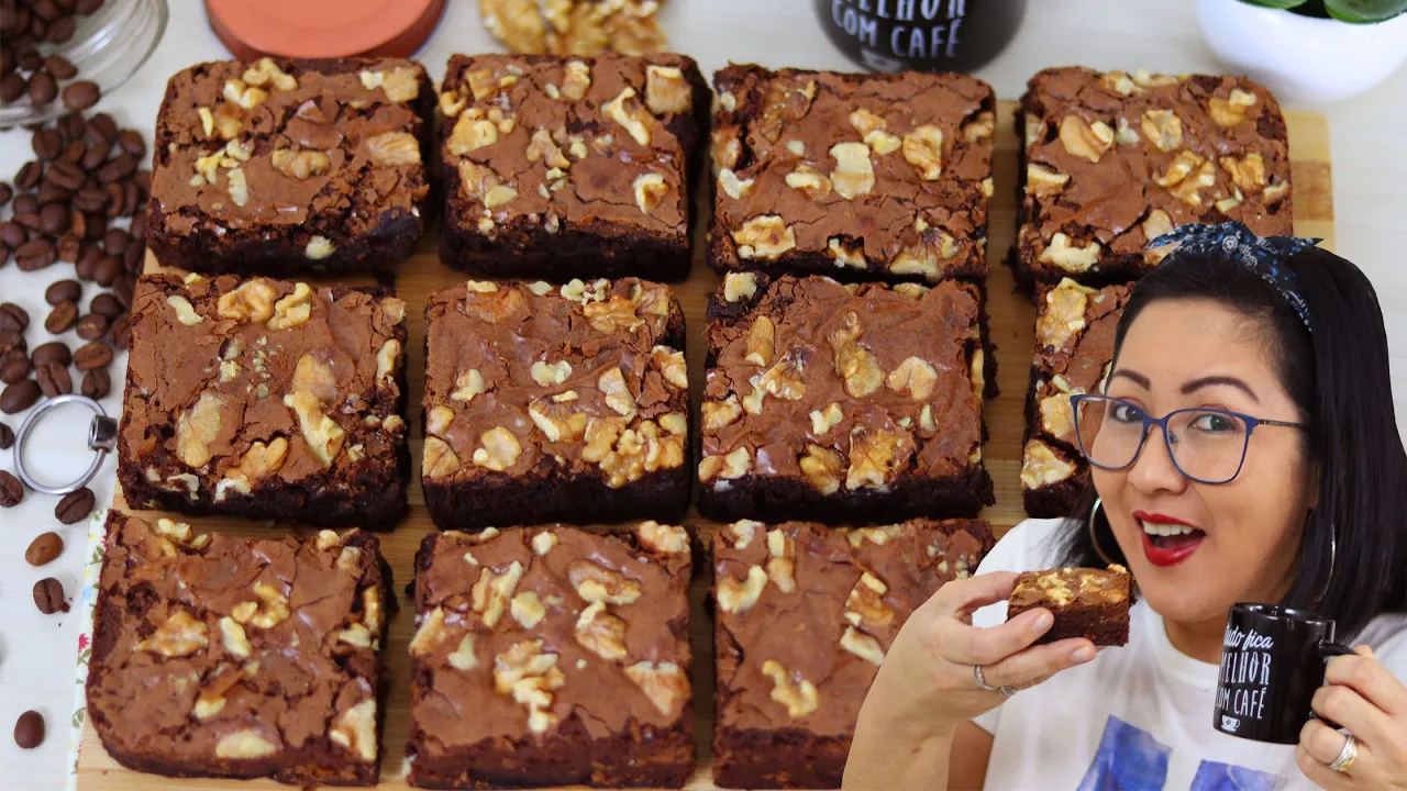QUEM AMA CHOCOLATE, CAFÉ E BROWNIE NÃO PODE PERDER ESSA RECEITA - SABOR PERFEITO - DIKA DA NAKA