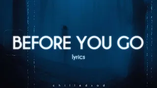 lewis capaldi before you go lyrics 