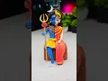 Lagu Shiv Shakti idol making with clay 🌸 Shiv Parvati ji making 🙏🏻 Har Har Mahadev #shorts #short