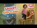 Smart Baby Climbs to Get Toys Like Nova at Hamleys Playground