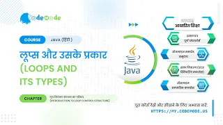 Loops and its type in hindi Types of loops in hindi Java in hindi
