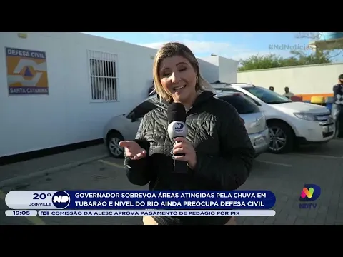 Governador sobrevoa áreas atingidas pela chuva e nível do rio preocupa Defesa Civil