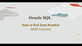 Oracle SQL MOD Function