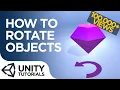 Animations Basics How to Rotate Objects Unity 2018 tutorial for beginners