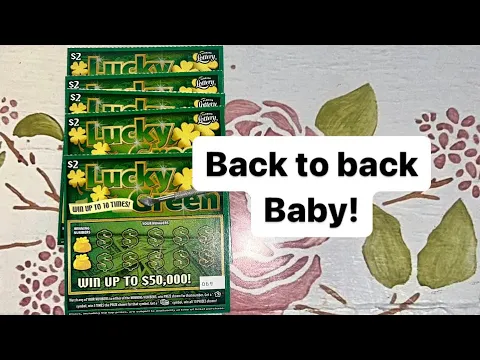 Download MP3 Back to back wins on Florida Lottery lucky green scratch off tickets ￼