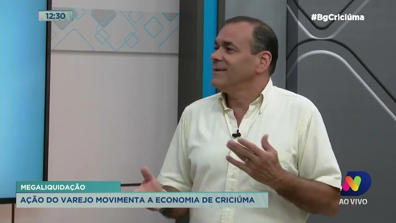 Mais de 500 lojas participam da Megaliquidação de Criciúma, destaca presidente da CDL