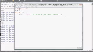 Repetition with while in Python