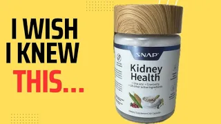 Snap Supplements Kidney Health Support Supplement Is It Worth It