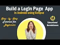 Build a Login Page App in Android using eclipse educational revolutioners