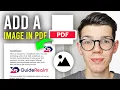 How To Insert Image In PDF File - Full Guide
