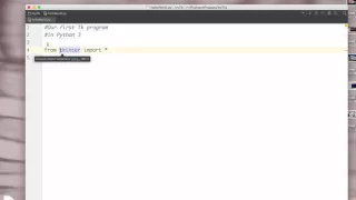 Python Hello World with Tkinter