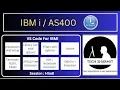 code for ibm i vs code or ibmi code for ibmi ibm i training as400 tutorial for beginners