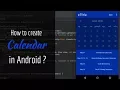 Android Quickstart How To Create Calendar View In Android Application