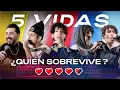 5 VIDAS CAMPEONES: MARITHEA vs JESSE PUNGAZ vs MECHA vs LOKILLO vs MCKLOPEDIA | Red Bull Batalla