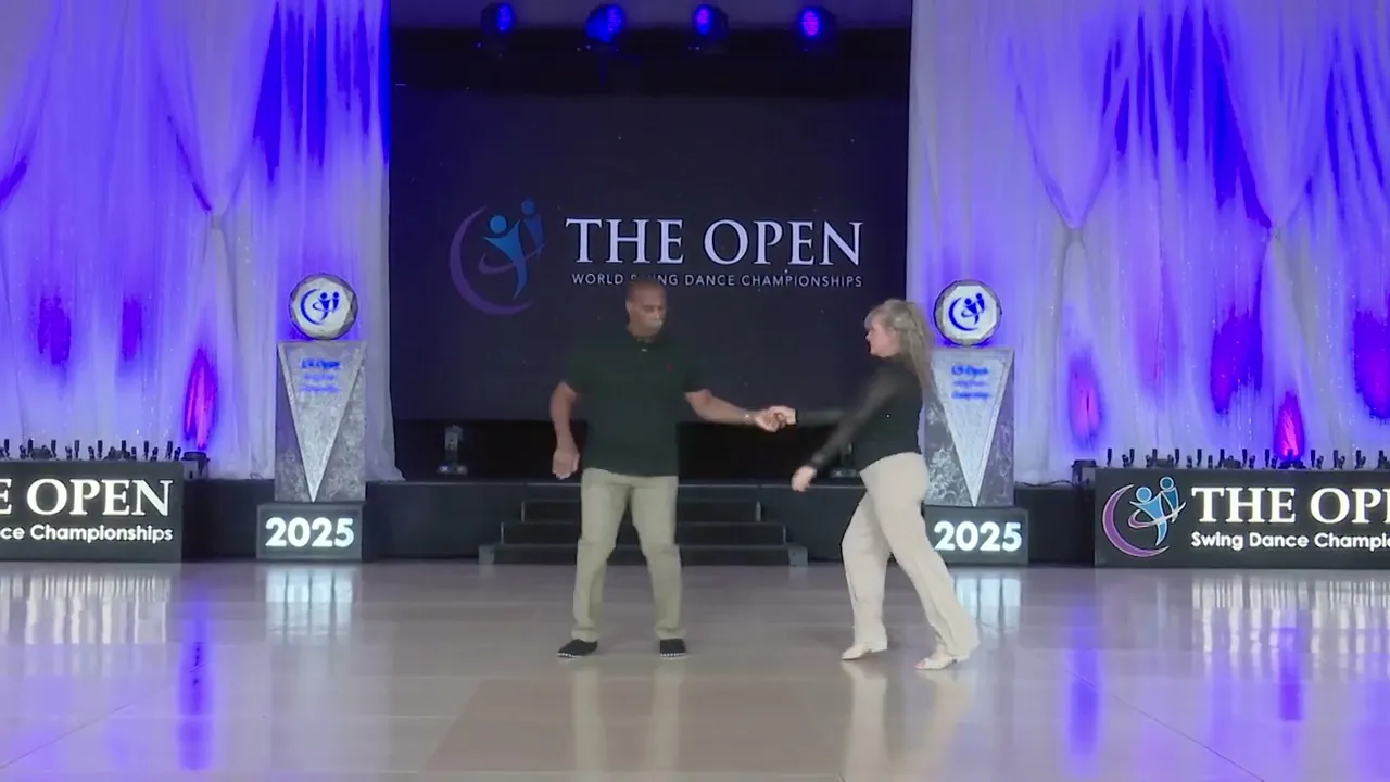 Vince Peterson and Julie Auclair - 2nd Place Strictly Swing - Masters - The Open 2025