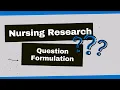 Nursing Research Formulating Your Question Using PICO