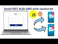 How to send SMS message to multiple phone numbers using JavaScript app